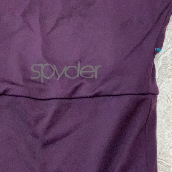 Spyder CYCLING HOODED top - Purple/Turq - Picture 8 of 13